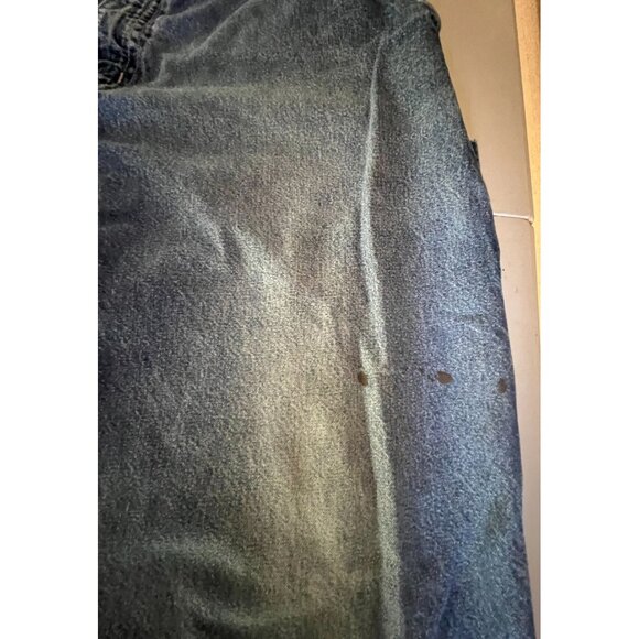Carhartt Mens Blue Denim Work Jeans Size 38x30 Slight (paint) Stains Distress - Picture 3 of 12